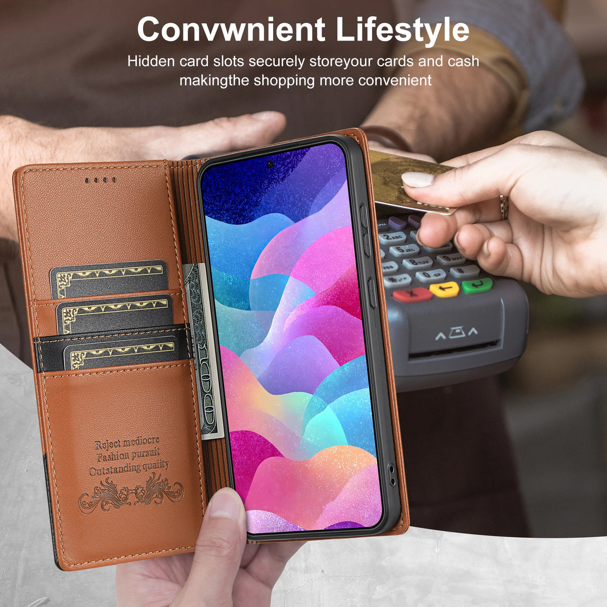 Magnetic Flip Leather Case For Samsung Galaxy S26 S25 Edge S24 S23 Ultra S22 S21 FE S20 S10 Plus Note20 A17 A16 A56 Wallet Cover