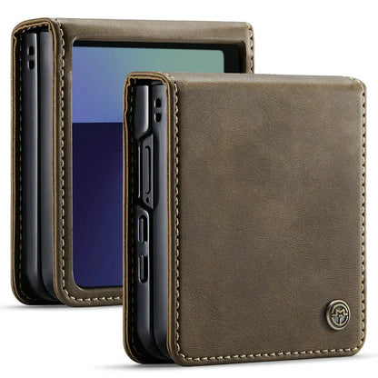 For Samsung Galaxy Z Flip 8 5G 2026 Luxury Case Classic Book Funda Samsung Z Flip 7 Case Phone Galaxy ZFlip 8 Flip7 Leather Etui