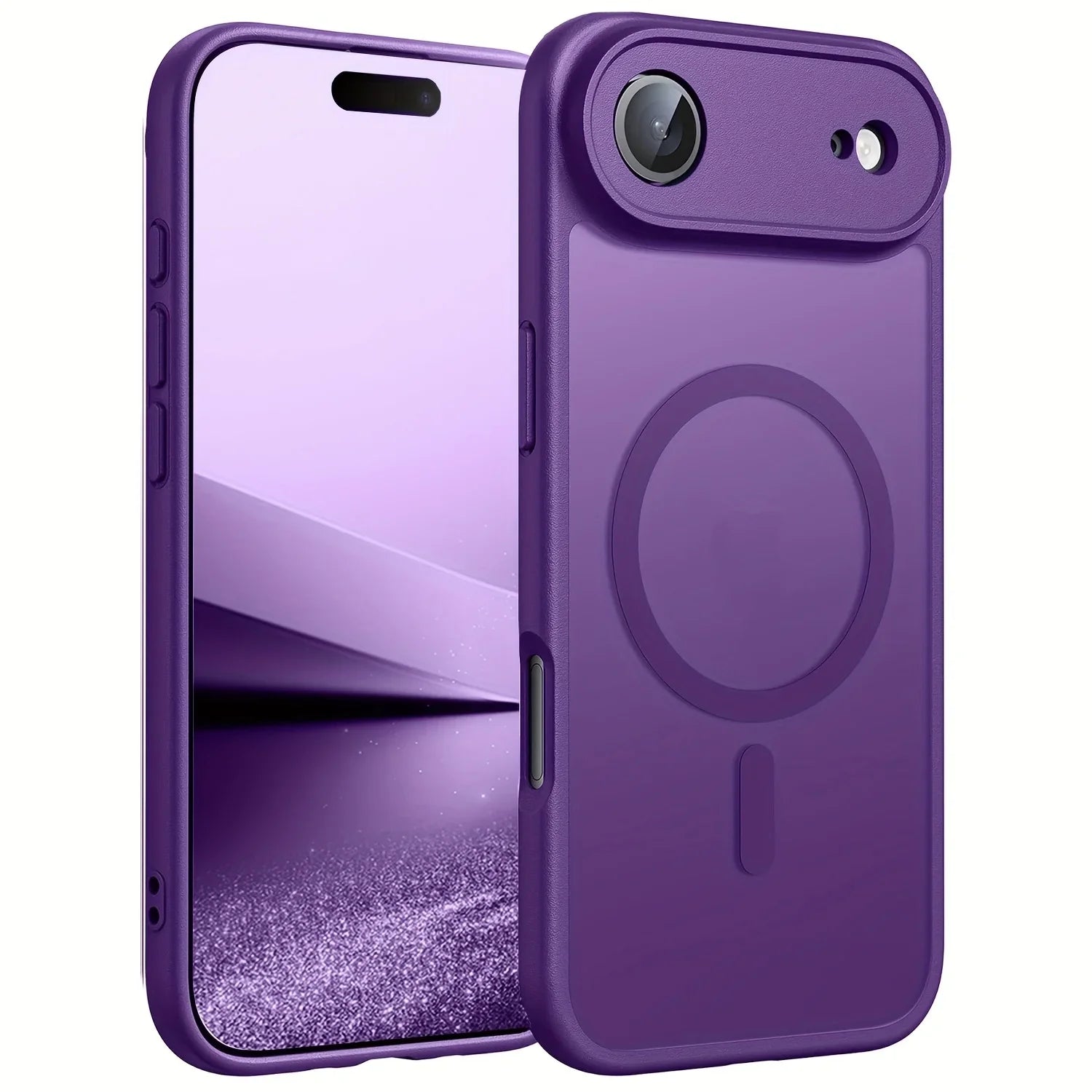 Original Case For iPhone 17 Air 16 15 14 13 12 17 Pro Max Plus For Magsafe Magnetic Wireless Charge Lens Protector Matte Cover