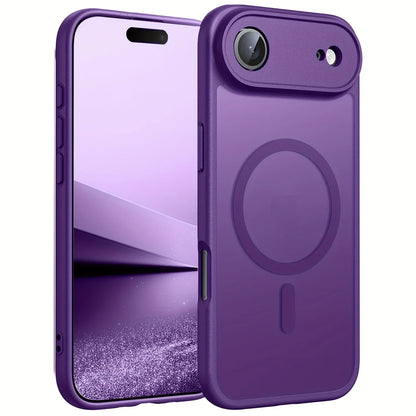 Original Case For iPhone 17 Air 16 15 14 13 12 17 Pro Max Plus For Magsafe Magnetic Wireless Charge Lens Protector Matte Cover