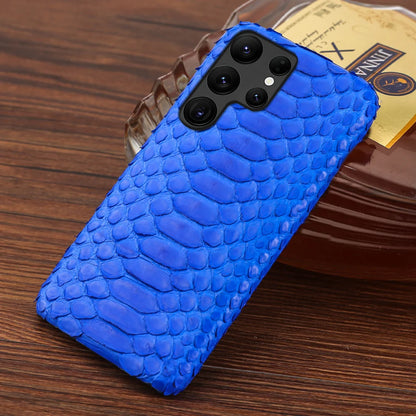 Genuine Python Leather Phone Case for Samsung Galaxy S26 S23 S22 S24 S25 Ultra S21 Plus A57 A56 A55 5G Luxury Snakeskins Cover