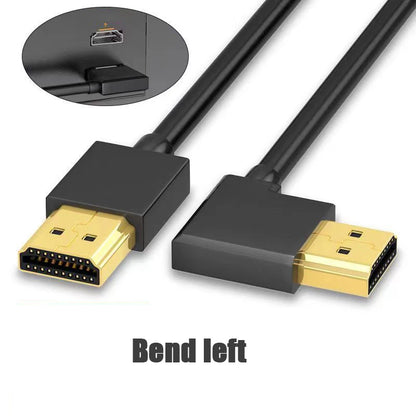 4K Elbow HDMI-compatible Extension Cable 90 Degree Down Angle Male to Female For HDMI 2.1 Cable 3D 60Hz Video HDR for TV Monitor