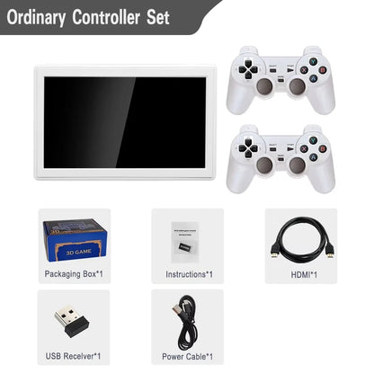 Coopreme XP18 TV Game Console HD Output 7'' Screen Retro Portable Video Console Wireless Controller Supports Simulator 4000mAh