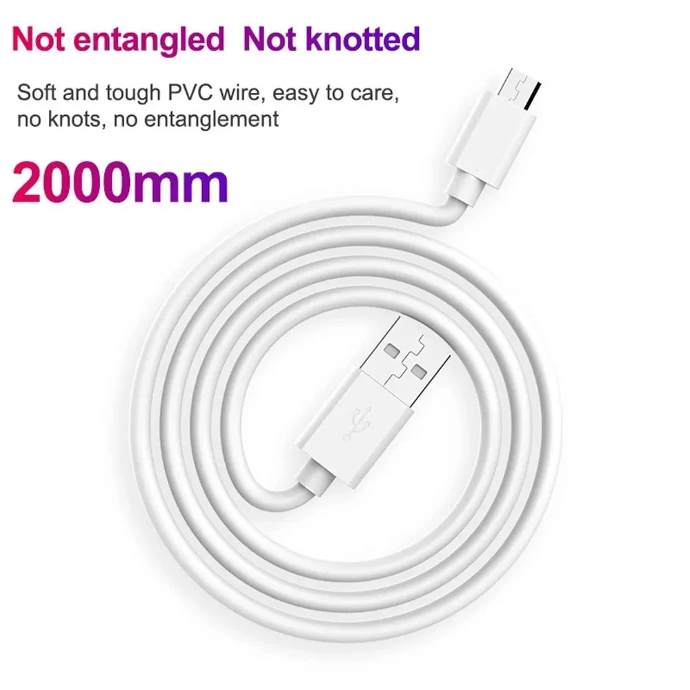 Micro USB Cable 2.4A Fast Charging Wire Mobile Phone Micro Cable For Xiaomi Samsung Andriod USB Type C 7A 10A Data Cable Cord