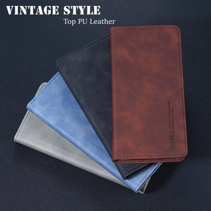 Leather Case For Samsung Galaxy A54 A15 A35 A55 A16 A36 A56 A17 S22 S23 S24 FE S25 Plus S26 Ultra Flip Wallet Cover Card Slot