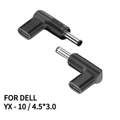 Laptop Power Adapter Connector Dc Plug USB Type C Female to Universal Male Jack Converter for Hp Dell Asus Acer Lenovo Notebook