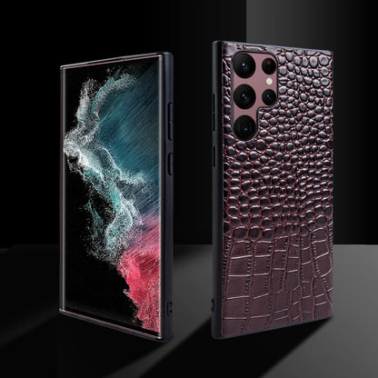 Handmade Genuine Leather Case for Samsung Galaxy S26 S25FE S24Ultra S23 S22 S20 Plus S21FE A53 A72 A71 Phone Cover Back Shell