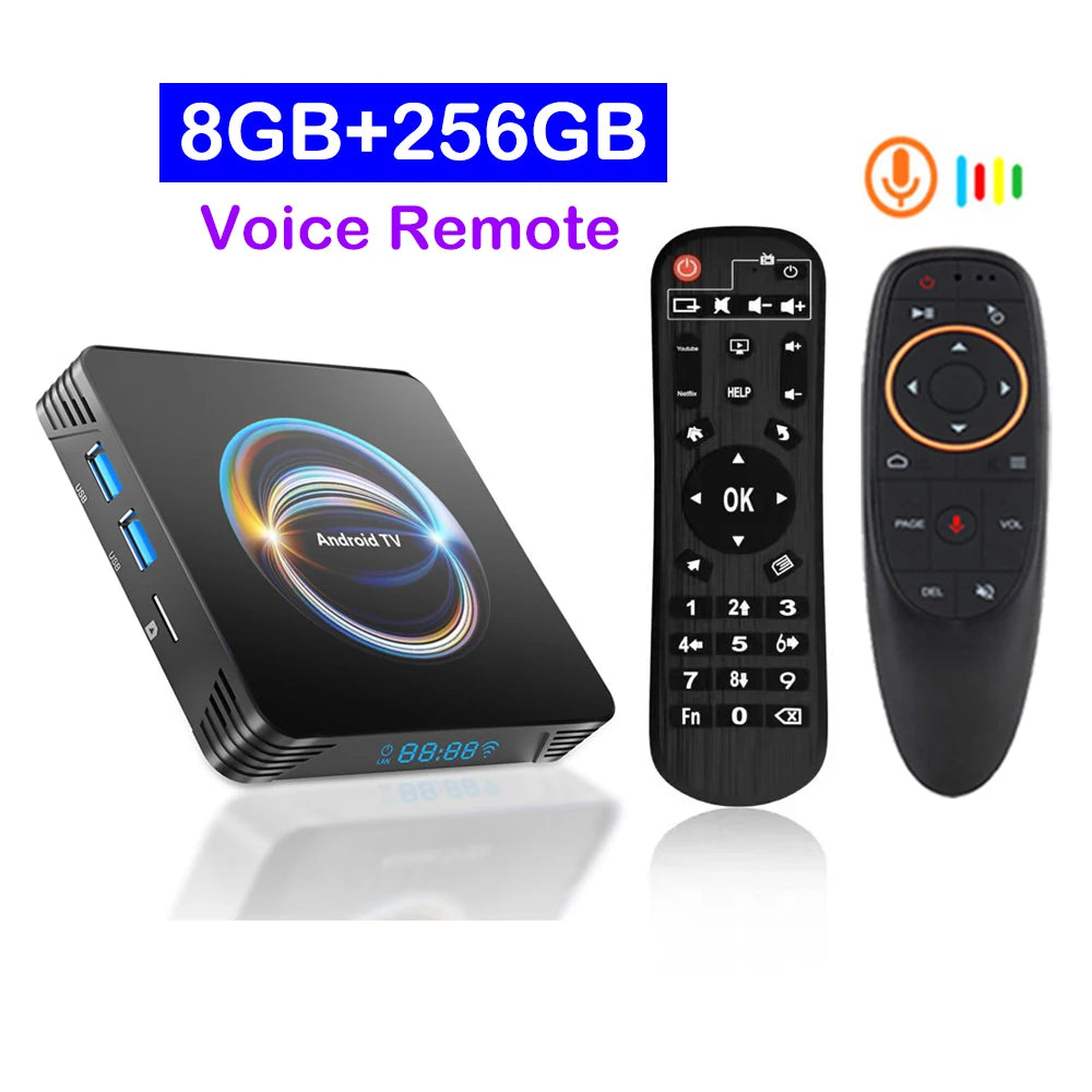 Original Android 16 X66 Smart TV Box 32GB 64GB 128GB 256GB RK3528 Bluetooth 6.0 Dual Wifi 2.4&5G Wifi6 8K Video AV1 Media Player