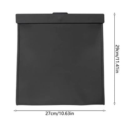 Magnetic Adsorption Car Garbage Bag Waterproof PU Leather Auto Back Seat Hanging Trash Bin for Car Interior Accessories