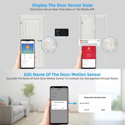433MHz Door Detector Wireless Home for Alarm System Alerts Window Sensor