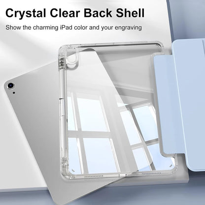 Crystal Clear Case For iPad 5 6 7 8 9 10 11 Air 11 13 inch /Mini 6th 7th gen /Pro 11 12.9 (3rd/4th/5th/6th gen) with pen holder