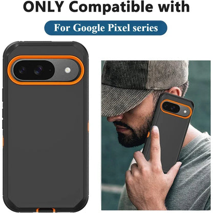 Heavy Duty Armor Matte Impact Resistant Cases for Google Pixel 11 10 9 8 Pro XL 10A 9A 8A Shockproof Rugged Protective Cover