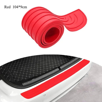 Car Trunk Sill Protector, Rear Bumper Guard, Tailgate Threshold Strip, Silicone Anti - Collision & Scratch Protection for Auto