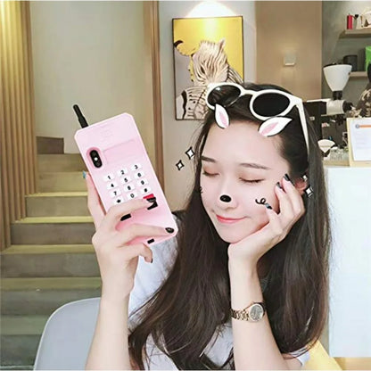 3D Silicone Case Compatible with iPhone 17 Pro Max, Retro Classic Creative Soft Rubber Bumper Cover Cool Fun Thick Protective S