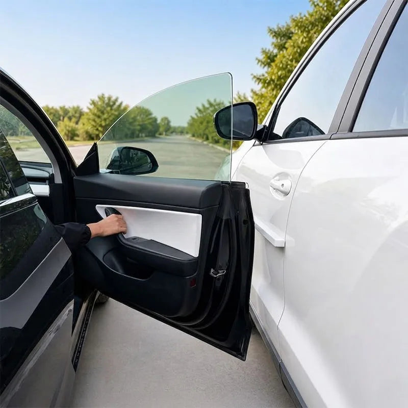 2pcs Magnetic Car Door Edge Guard Strip Anti-Collision Protector Universal Magnetic Door Bumper Strips for Parking