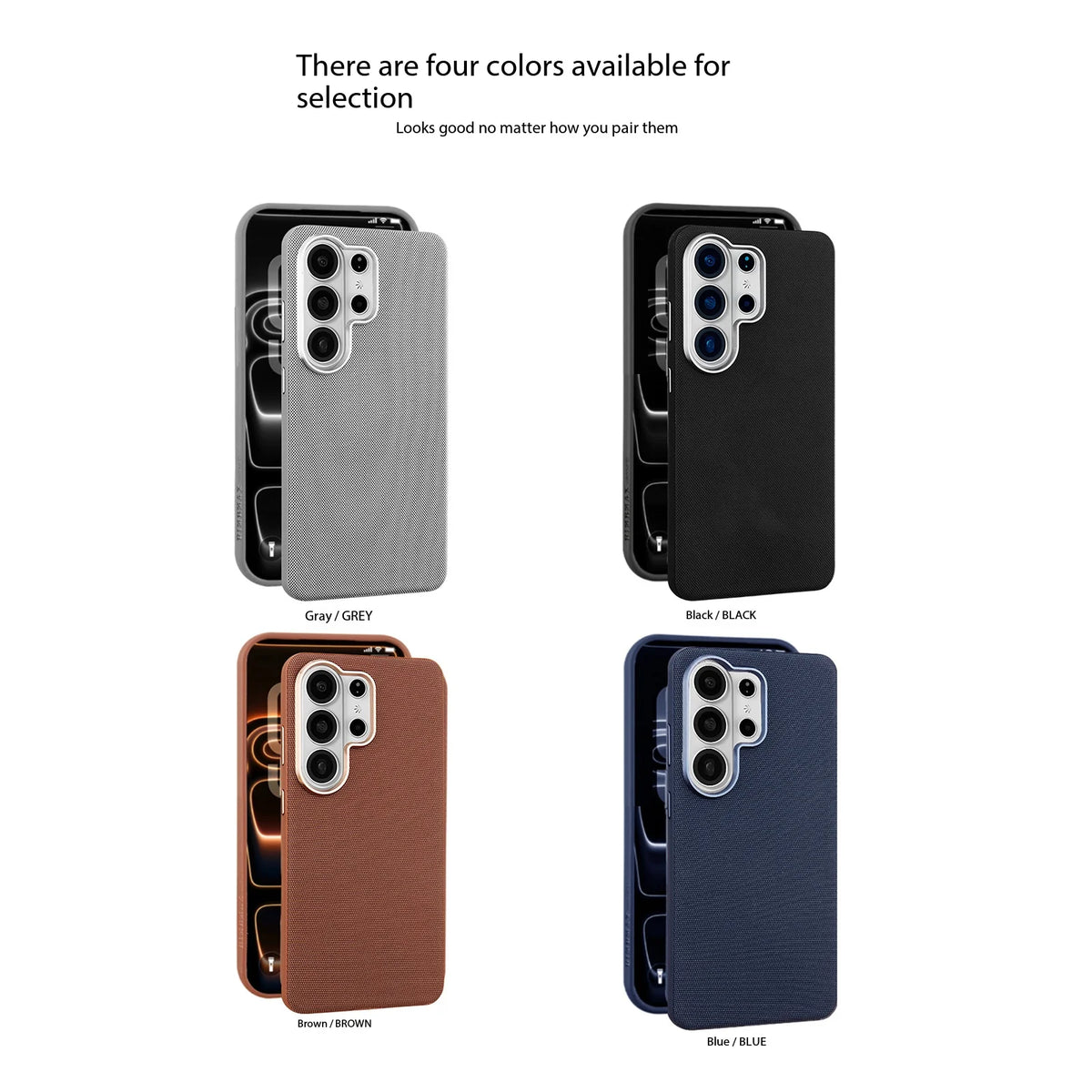 Simple Magnetic Braided Rope‌ Case for Samsung Galaxy S26 Ultra S25 S24 Plus S23 Lens Protection Comfortable Grip Cover