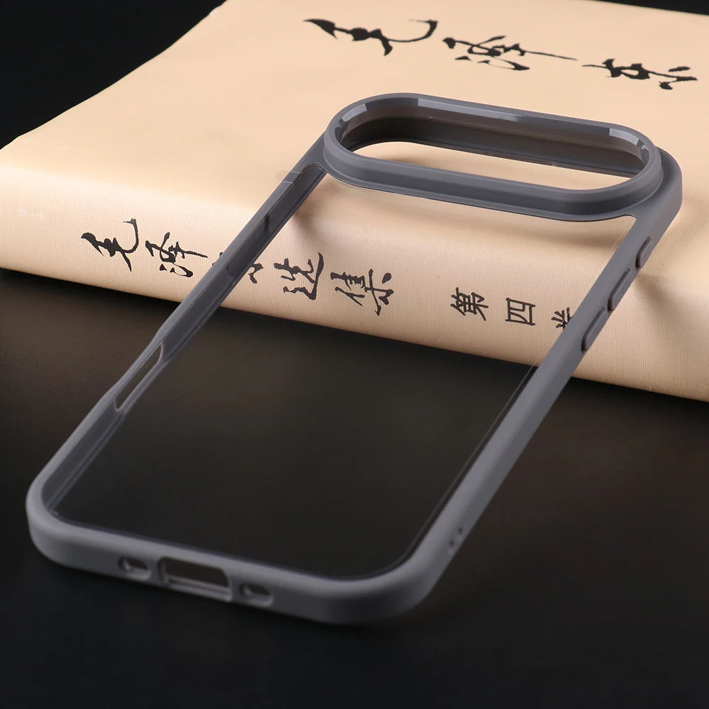 UGOjP For iPhone 17 Air Case Men Women Anti-drop Transparent Phone Case Shockproof TPU Frame Clear Thin Protective Back Cover