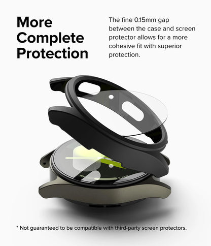 Glass+Case for Samsung Galaxy Watch 7 40mm/44mm Screen Protector Tempered Glass&Hard PC Protective Bumper Cover Accessories Set