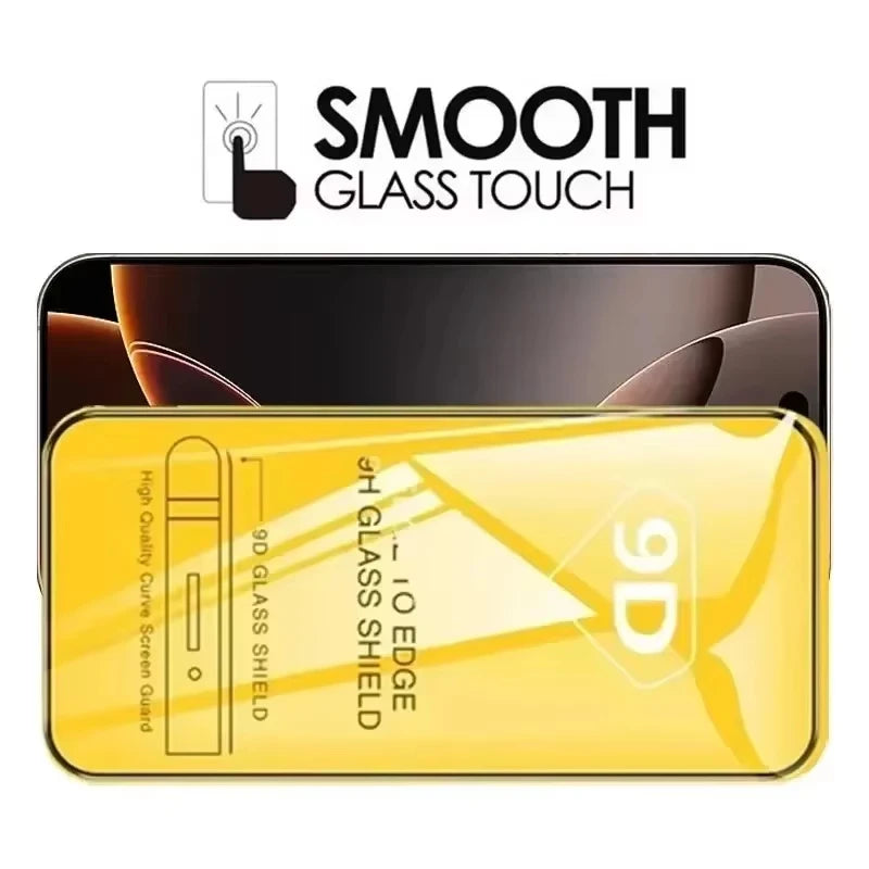 1-5PCS 9D Full Cover Tempered Glass For iPhone 17 16 15 11 12 13 14 18 Pro Max 16E Screen Protector For iPhone 13 Mini XR XS Max