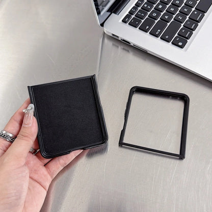 Business Color Blocking PU Leather for Magsafe Case For Samsung Galaxy Z Flip 8 7 FE 6 5 4 3 Magnetic Shockproof Hard PC Cover