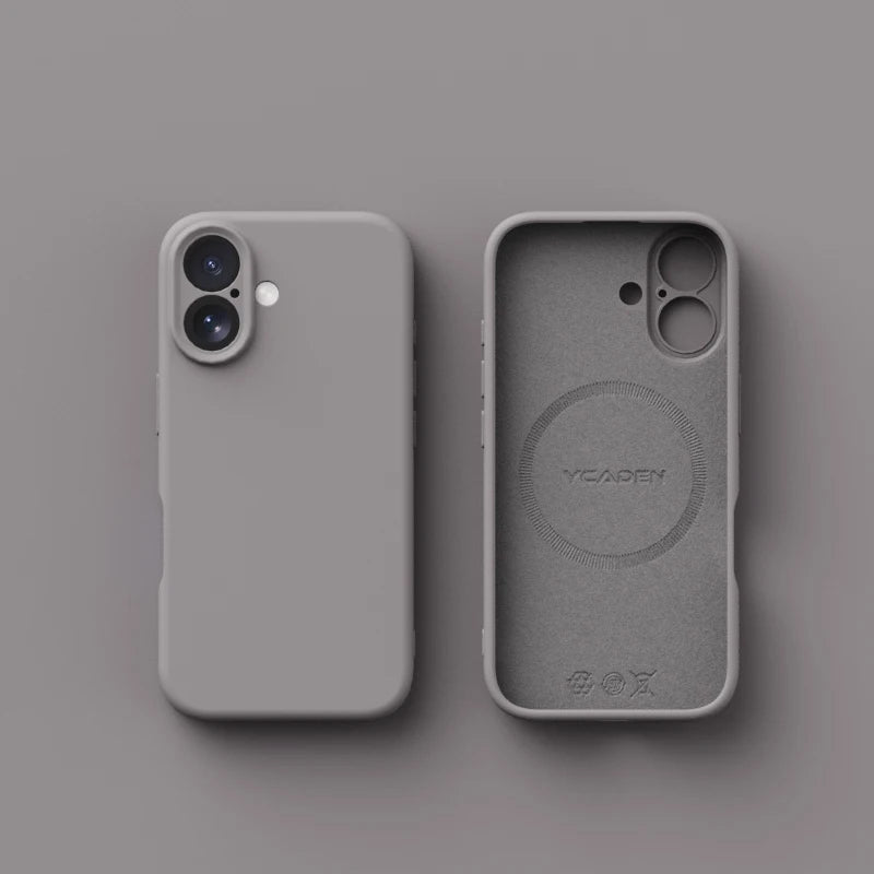 Original Liquid Silicone Magnetic Phone Case For iPhone 17Air 16 Plus 15 14 13 12 17 Pro Max Magsafe Wireless Charge Matte Cover