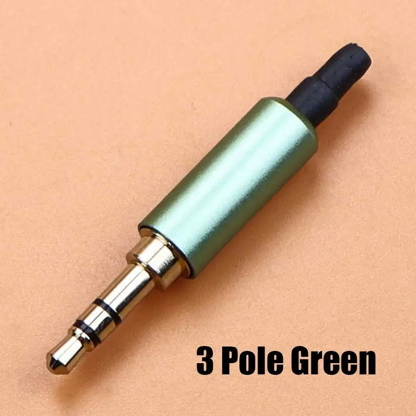 1pcs 3.5mm Mono Stereo Headphone Plug DIY 2 3 4 Pole Male Audio Adapter 3.5 Speaker Earphone Jack AUX Solder Wire Connector