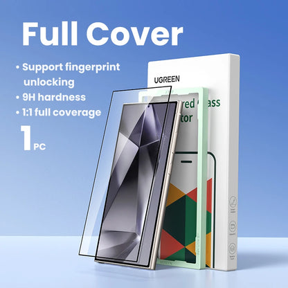 UGREEN Screen Protector for Samsung Galaxy S24 Ultra Glass Film for Samsung S24 S25 Ultra S24Ultra Protective Films HD 1/2PCS