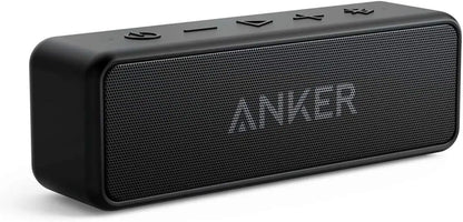 Anker Soundcore 2 Portable Bluetooth Speaker with Stereo Sound, Bluetooth 5, IPX7 Waterproof, 24-Hour Playtime (Refurbished)