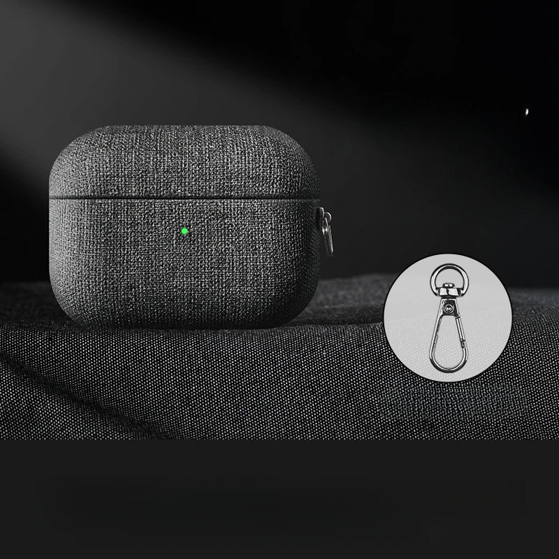 cloth grain Case For AirpPods Pro 2 Case for Airpods 4 3 AirPods 1/2 cover  Bluetooth Earphone Accessories Protect Machine ﻿