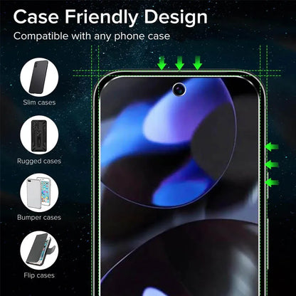Fingerprint Unlock Glass for Pixel 9 Pro 10 8A 9A 10A 7A 8 Pro Screen Protector Pixel 9 Pro XL Tempered Glass for Google Pixel 9