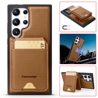 Leather Case For Samsung Galaxy A17 A37 A57 A16 A36 A56 A55 A35 A15 A25 S26 S25 S24 Ultra S23 S22 Plus Detachable Wallet Cover