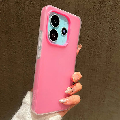 Luxury Candy Color Matte Phone Case For Xiaomi Redmi Note 15 14 13 12 Pro Plus 5G 12S 11 Redmi 14C 13 12 Shockproof Bumper Cover