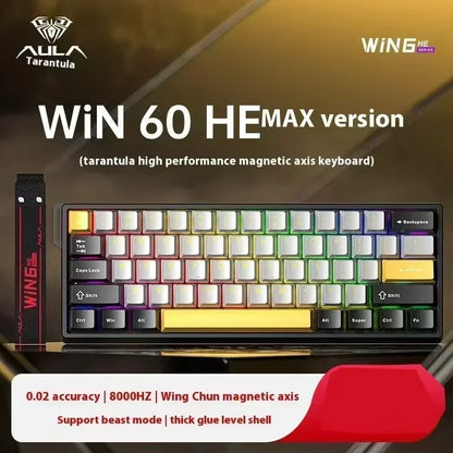 Aula Win60 Win68 He Magnetic Switch Keyboards 8k Rgb Hot-Swap Wired Mechanical  Gaming Keyboard Customize Esports PC Gifts