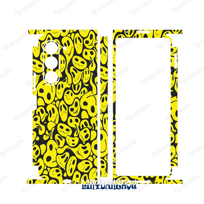 Colorful Anti-Scratch Stickers For Samsung Galaxy Z Fold 5 4 3 7 6 Fold4 Protective Decal Skin Full Cover Back Film