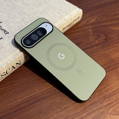for Google 11 Pro for Magsafe PU Leather Case for Google Pixel 10 11 Pro XL 8 9 10A 9A 8A Magnetic Wireless Charging Slim Cover