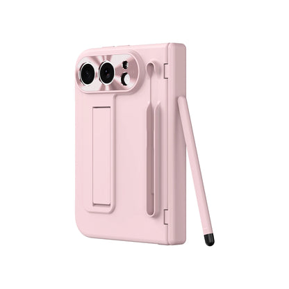 For iPhone Duo iPhone 18 Fold Bracket Phone Case With S Pen Hinge Protection Flim Glass Screen Shockproof Back Full Cover