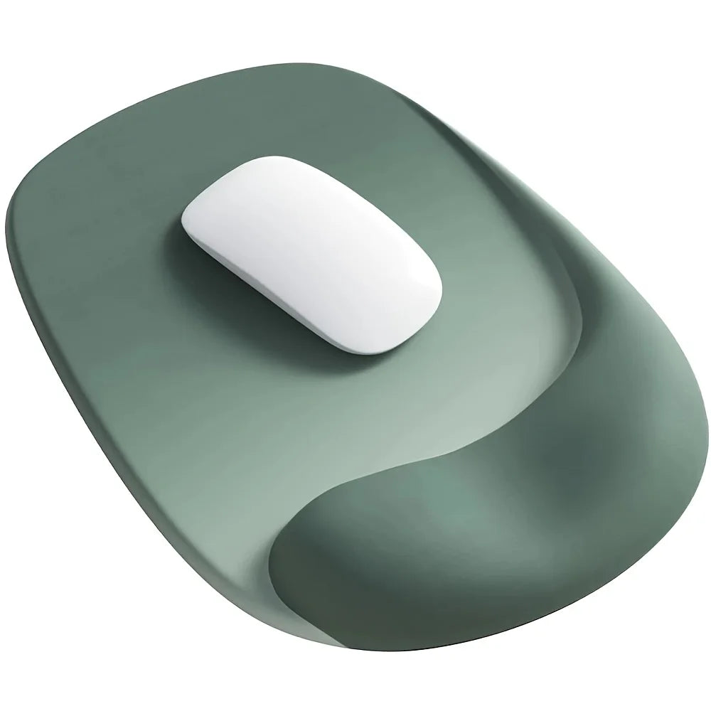Ergonomic Mouse Pad with Gel Wrist Support - Premium Lycra Fabric, Non-Slip, Perfect for Laptops & Desktops, Ideal for Office