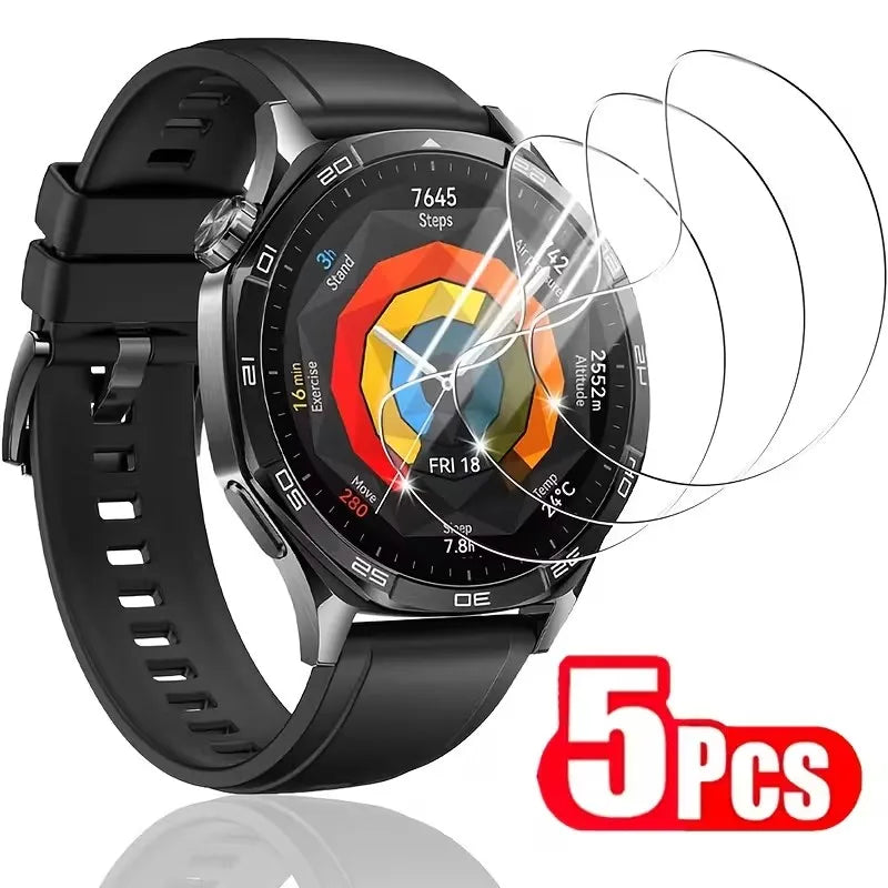 3-5Pcs Transparent Hydrogel Film For Huawei Watch GT5/GT5 Pro 46mm 41mm Screen Protector