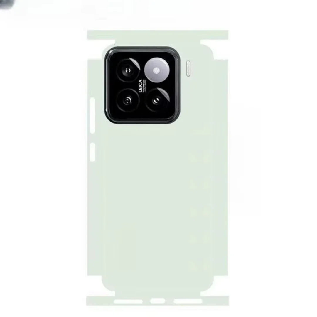 Plain Color Pattern Matte Film Skin Phone Back+Sides Sticker For XIAOMI 15 14 13 Ultra 14 Pro Redmi Note 13 12 Full CoverWrap