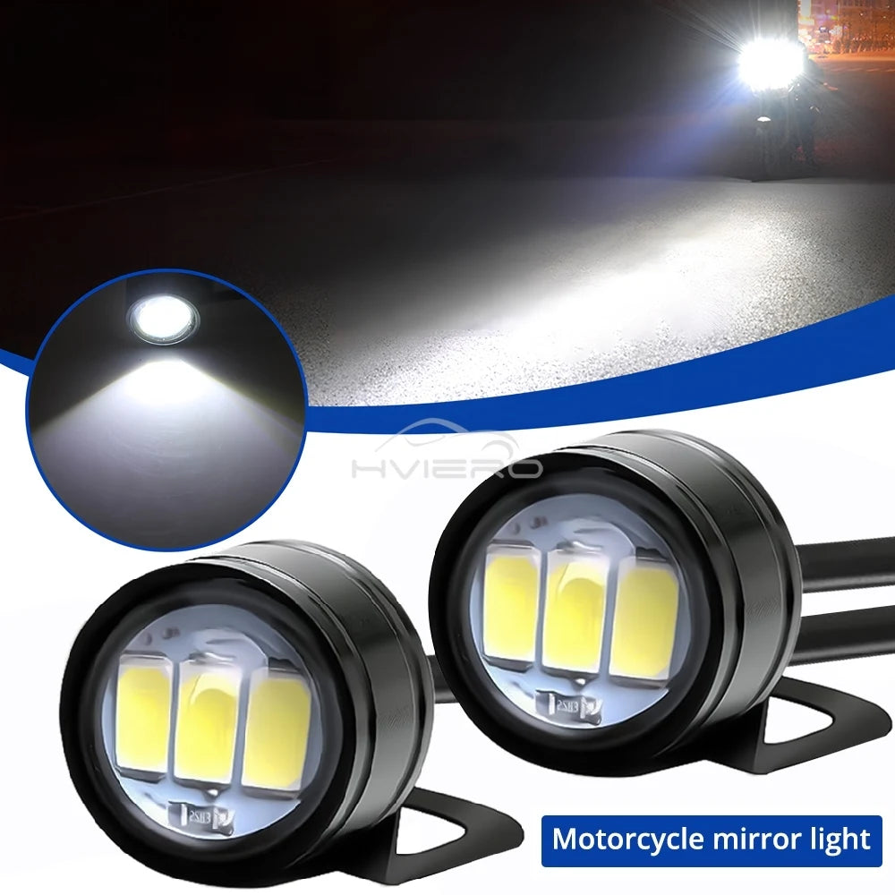 1X Car Eagle Eye Mirror Light DRL Backup Bulb Auto Motor Led Turn Signal Reverse Parking Brake Trunk Lamping Daylight Waterproof