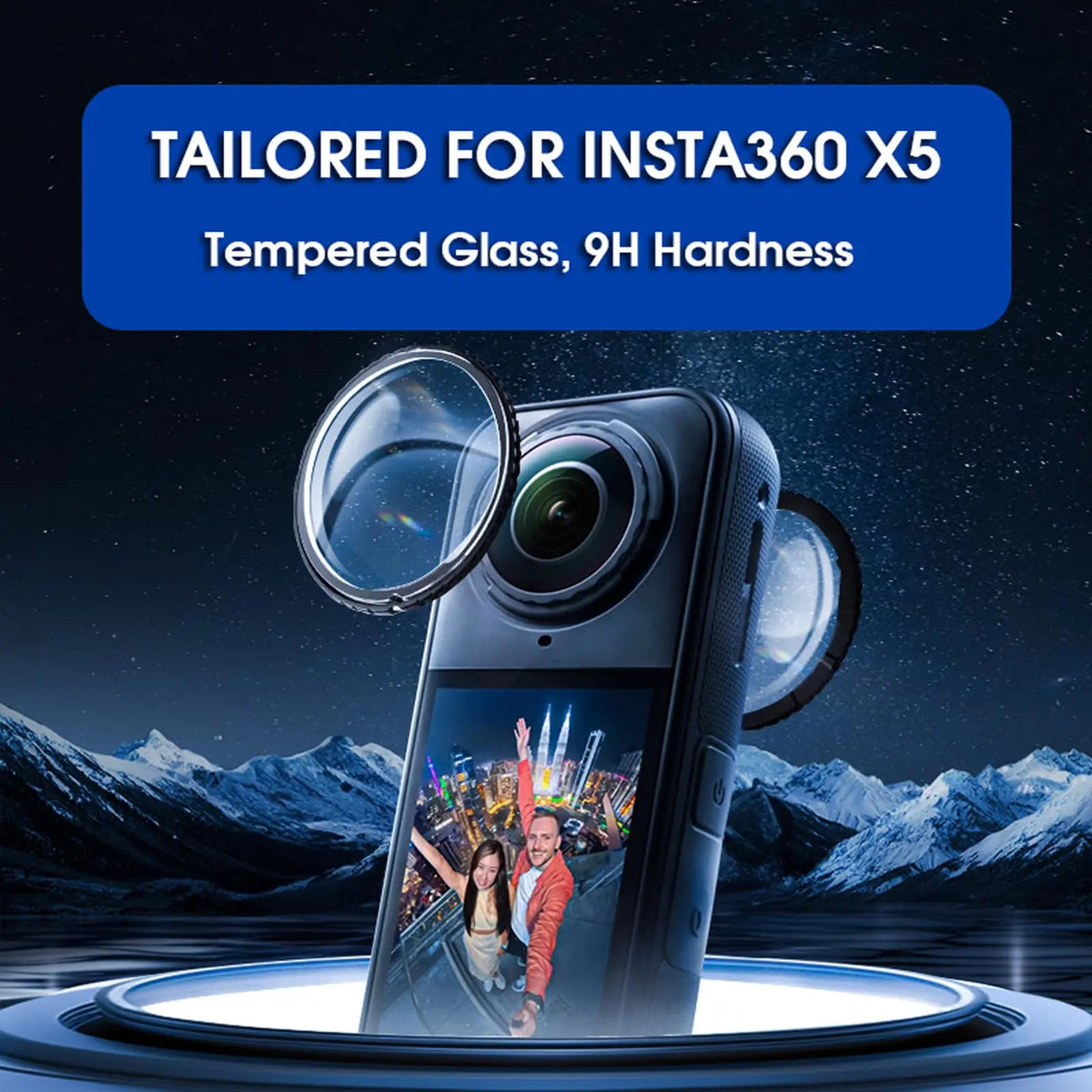 Lens Guard for Insta360 X5 Accessories Anti-Reflective Tempered Glass Lens Protector Cover Wide-Angle Compatible