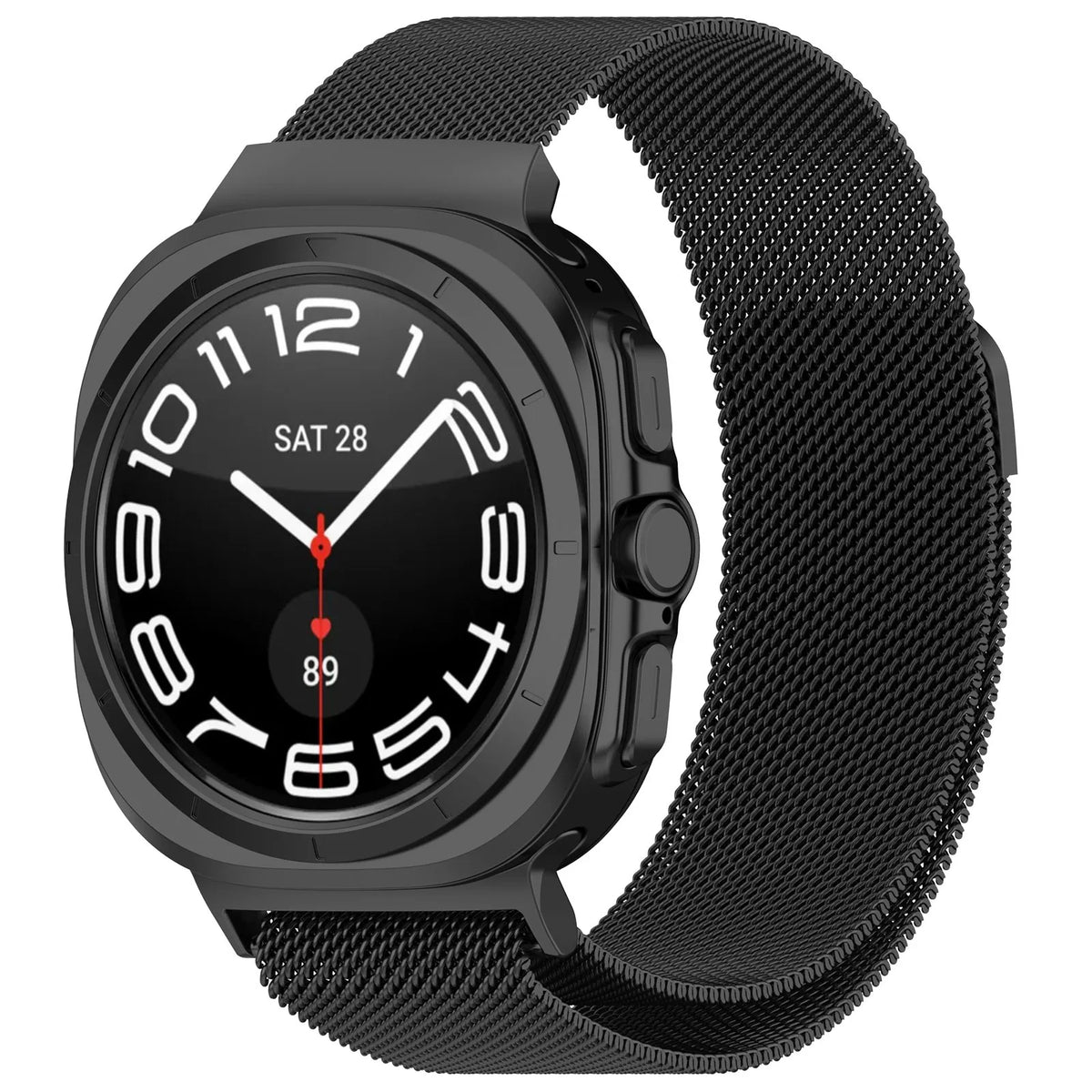 Thick Milanese Loop for Samsung Galaxy Watch Ultra strap 47mm Stainless Steel Magnetic Bracelet Galaxy Watch 7 ultra band 47 mm