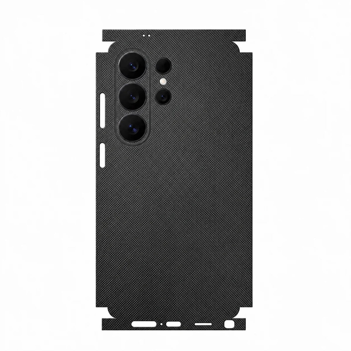 Full Wrap Faux Leather Back Skin for Samsung Galaxy S26 S25 Ultra Plus S24 S23 Anti Scratch Rear Protective Film Sticker