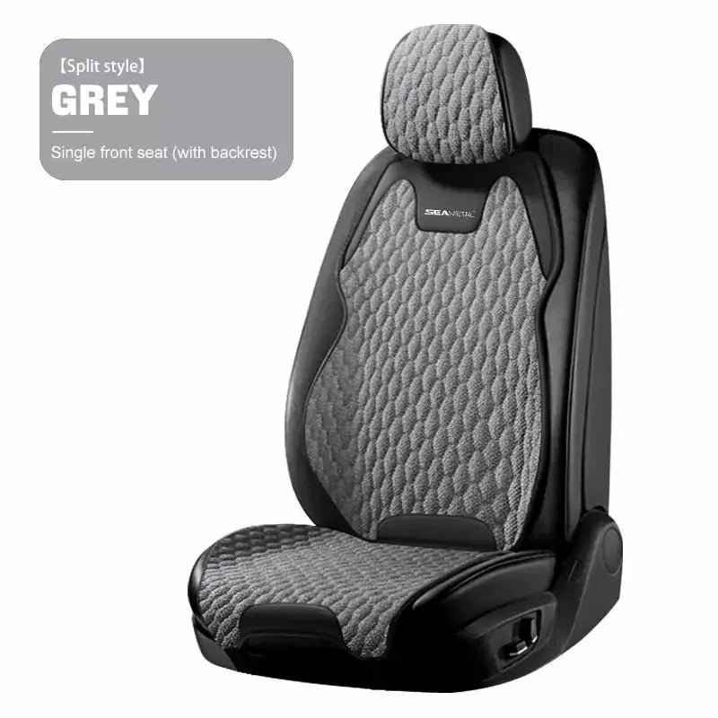 SEAMETAL Four Seasons Car Seat Cover Front Rear Car Seat Cushion Airbag Compatible Seat Protector Breathable Car Accessories