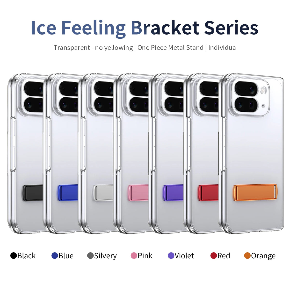 transparent acrylic Magnetic charging Cover For Google Pixel 10 Pro Fold bracket camera screen saver shockproof phone Case