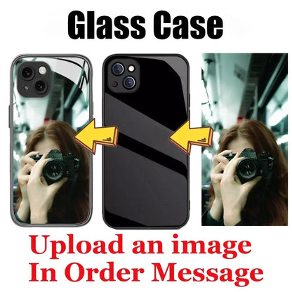 DIY Photo Phone Case for iPhone 18Pro 17 Pro Max Air 16 Plus 15Pro 14 13 12 Custom Personalized Picture Silicone Glass Cover