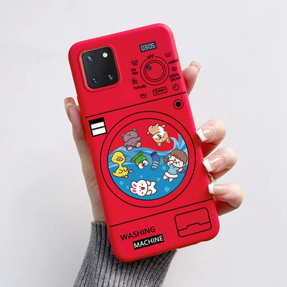 For Samsung Galaxy Note10 Lite Case SM-N770F 6.7'' Cute Bear Cartoon Cat Cover Soft TPU Phone Case For Samsung Note 10 Lite Bags