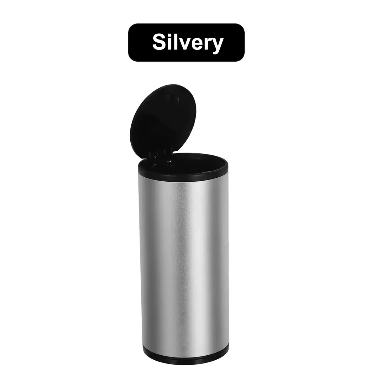 2026 Automobile Trash Alloy Trash Can Trash Basket Trash Can Storage Box Storage Rack Auto Supplies Office Desk Mini Trash Can