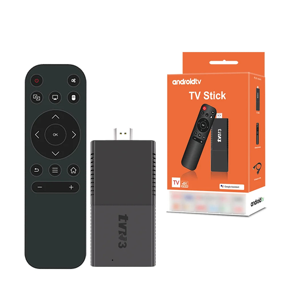 TV Stick TVR3 Max 8+128 Android 14 Smart 4K Video Decode Player Supports Netflix & YouTube Home Entertainment Android TV Box