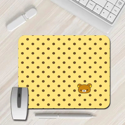 Lovely Rilakkuma Kawaii Pad Rubber Gaming Mousepad Gamer Stitching Dining Table Desk Mat PC Computer Keyboard Mat Mause Mice